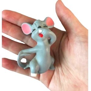 Signed Vintage Anthropomorphic Mice Figure